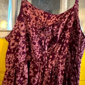 Wild Fable long dark pink, burgundy dress